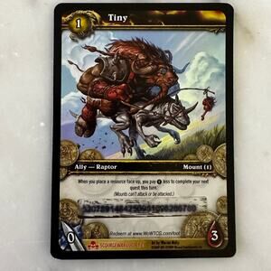 World of War Craft Tiny Scratched Card
